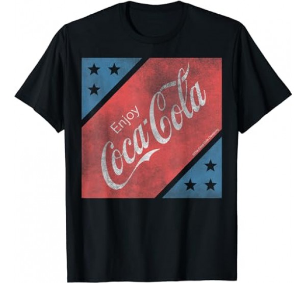 Coca Cola 4th Of July Stars Panel Logo T-Shirt Coca Cola 4th Of July Stars Panel Logo T-Shirt